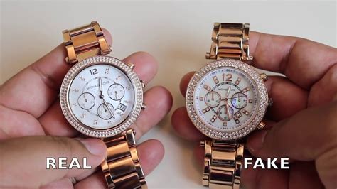 fake vs real michael kors watch|real michael kors bag inside.